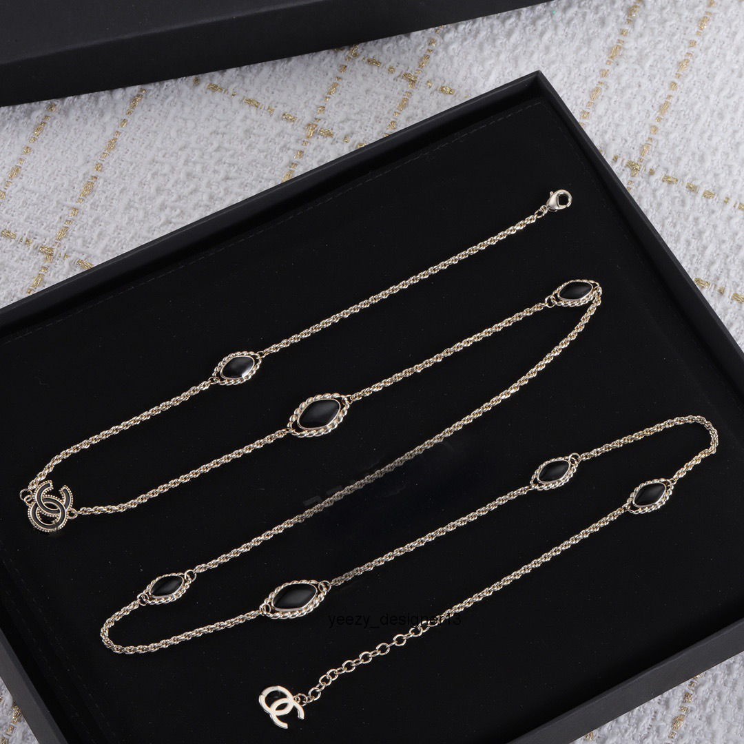 cocochanel channeljewelry pendant necklaces designer luxury jewelry for men women gold silver woman long necklace sweater chain high version chanels channel BDBC