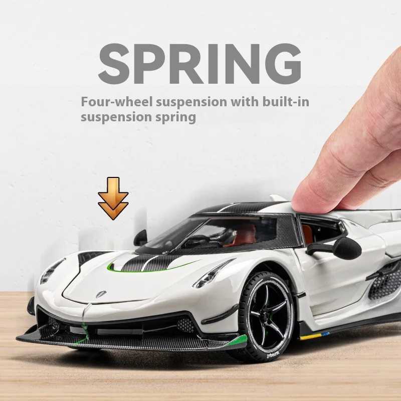 Simulation 124 Jesko Car Model Alloy Car Model Sports Car Childrens Toy Car Collection Ornaments Boy Birthday Gifts J251129