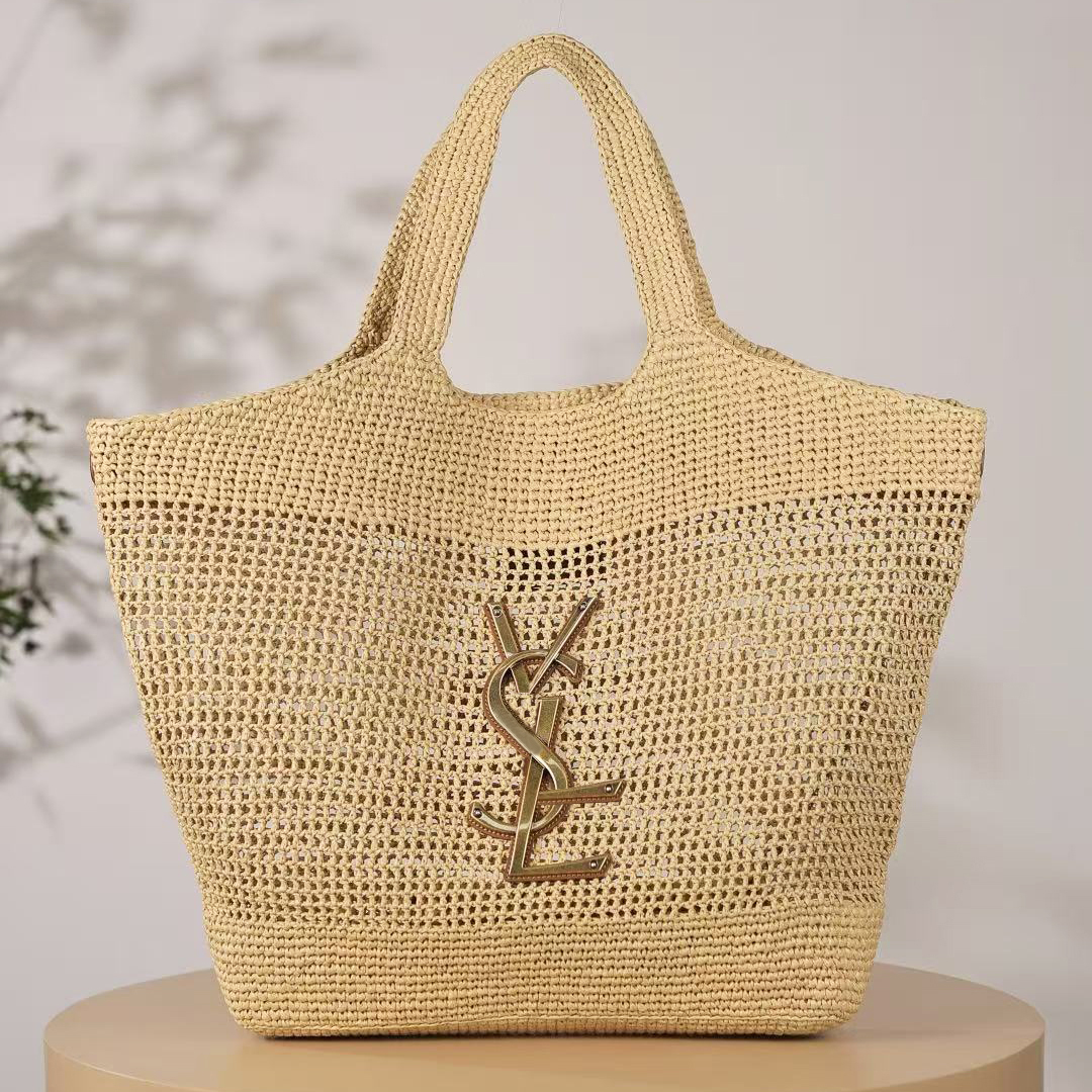 Raffia Grass Beach Bag Vacation Tote Bags Luxury Designer bag Summer Shoulder Satchel Handbag Hawaii Travel Bag