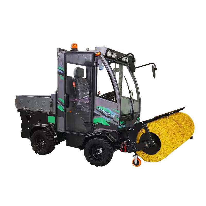 Commercial Grade Closed Cab Snow Sweeper for Large Areas