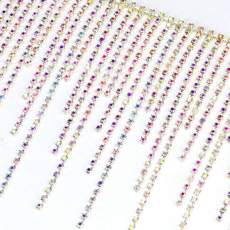 Tassel DIY jewelry rhinestone shoe cap welding clothing fancy code accessories claw chain