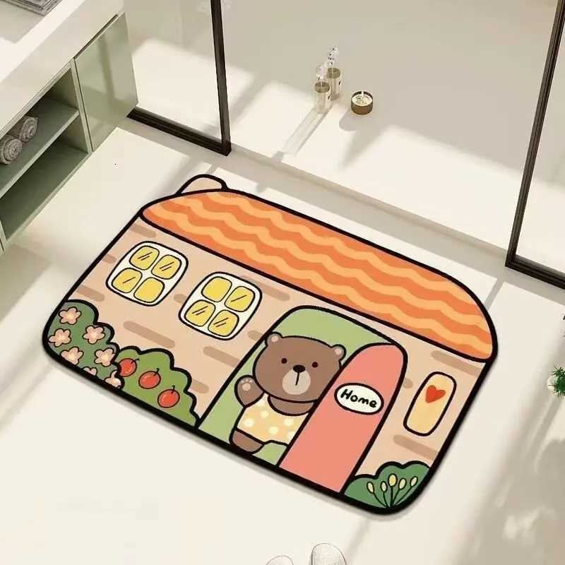 Diat d bathro absorbent floor mat door floor mat toilet entry carpet toilet dirt-resistant household bathro floor mat H251129