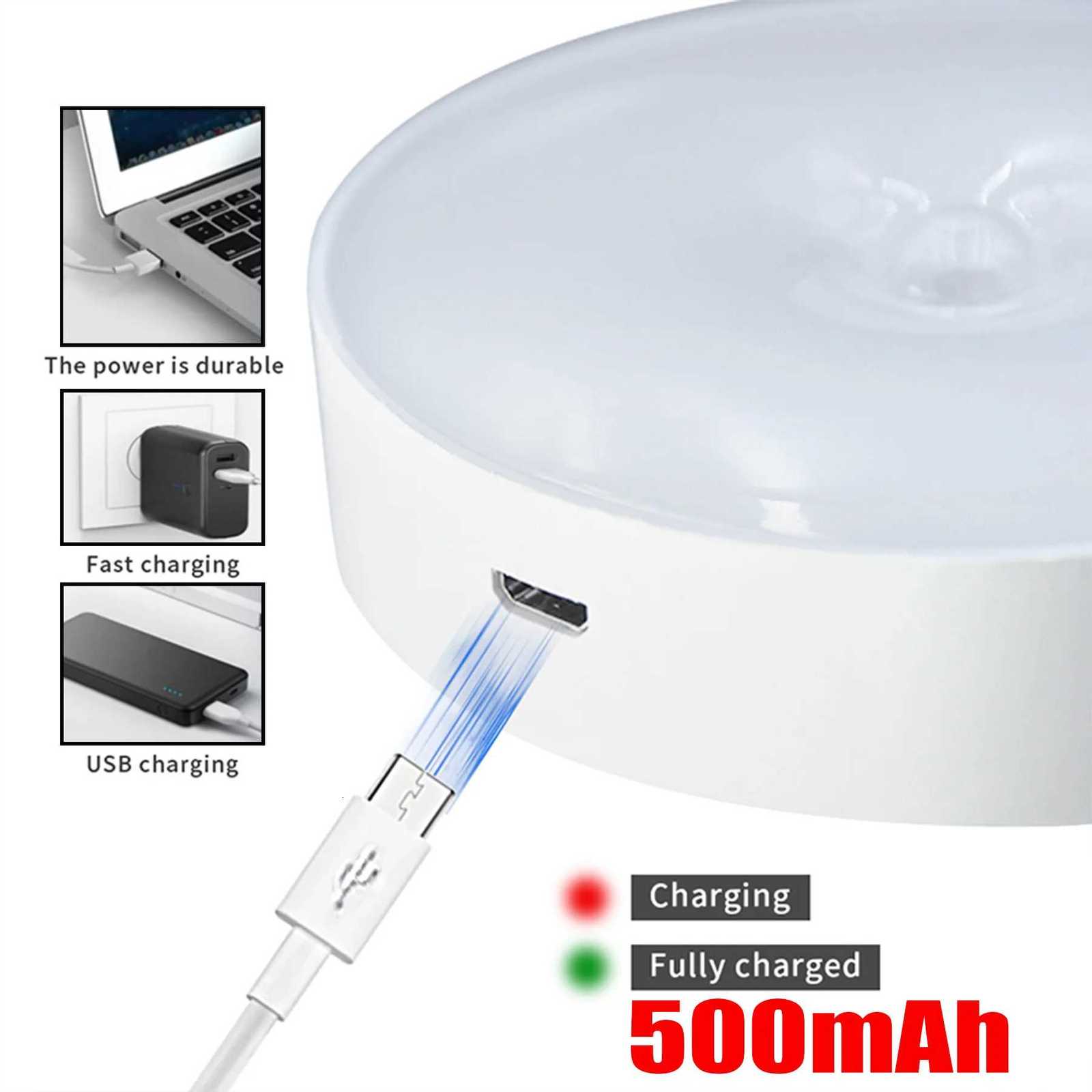Led Light Sensor Movement Night Light USB Rechargeable Night Lamp For Kitchen Closet Light Wireless Led Wardrobe Staircase Lamp M251129