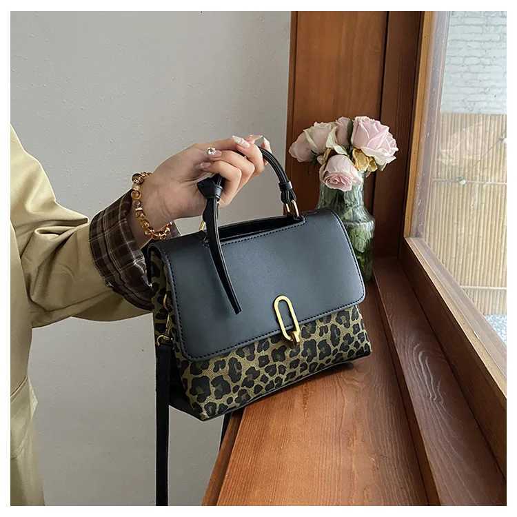 2025 Fashion Premium Leopard Print Womens Bag - Unique Retro Small Square Design Versatile Commuter Shoulder/Messenger Style K251128