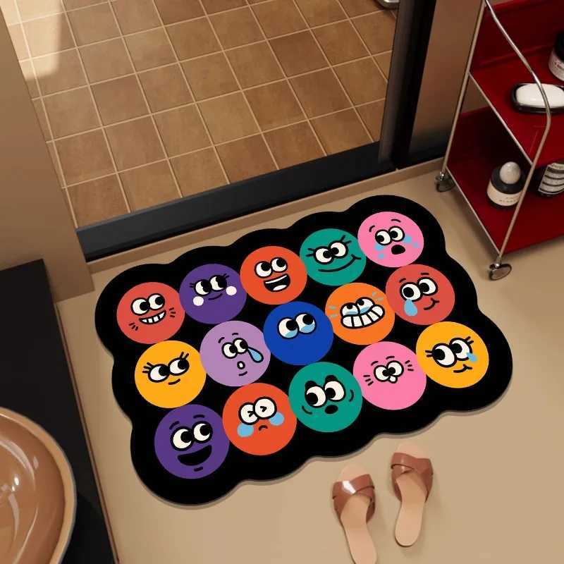 Dopamine expression diat d non-slip bathro absorbent floor mat toilet door foot mat household quick-drying carpet H251129