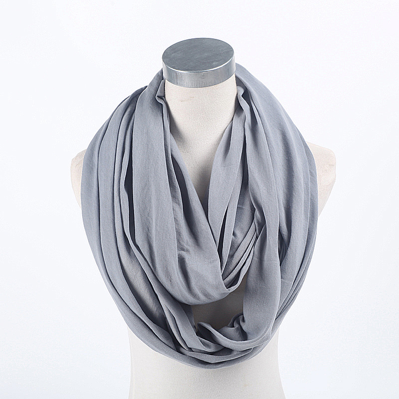 K570 Classic foreign trade original single color pure cotton versatile scarf European and American new style