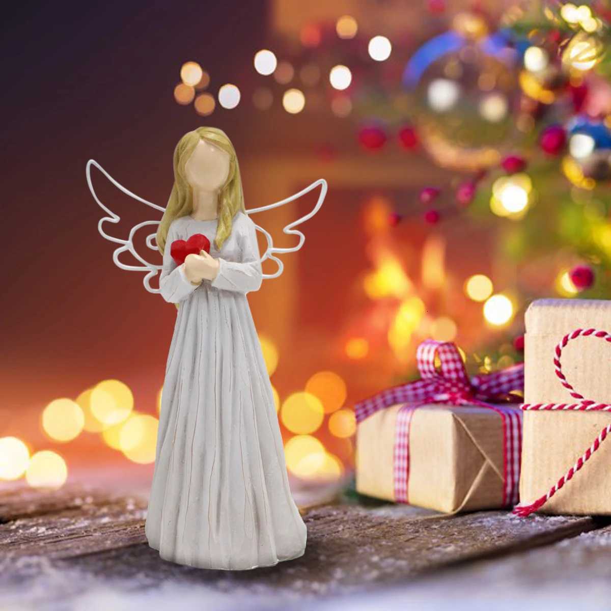 Resin Love Angel Statue Angel Statue Decoration He Decoration Statue Indoor and Outdoor Decoration Bookcase House Porch H251129