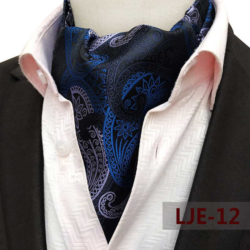 Hi-Tie Fashion Mens Cravat Set Floral Paisley Cravat Tie Men Silk Red Blue Pink Ascot Pocket Square Cravat for Men 250117