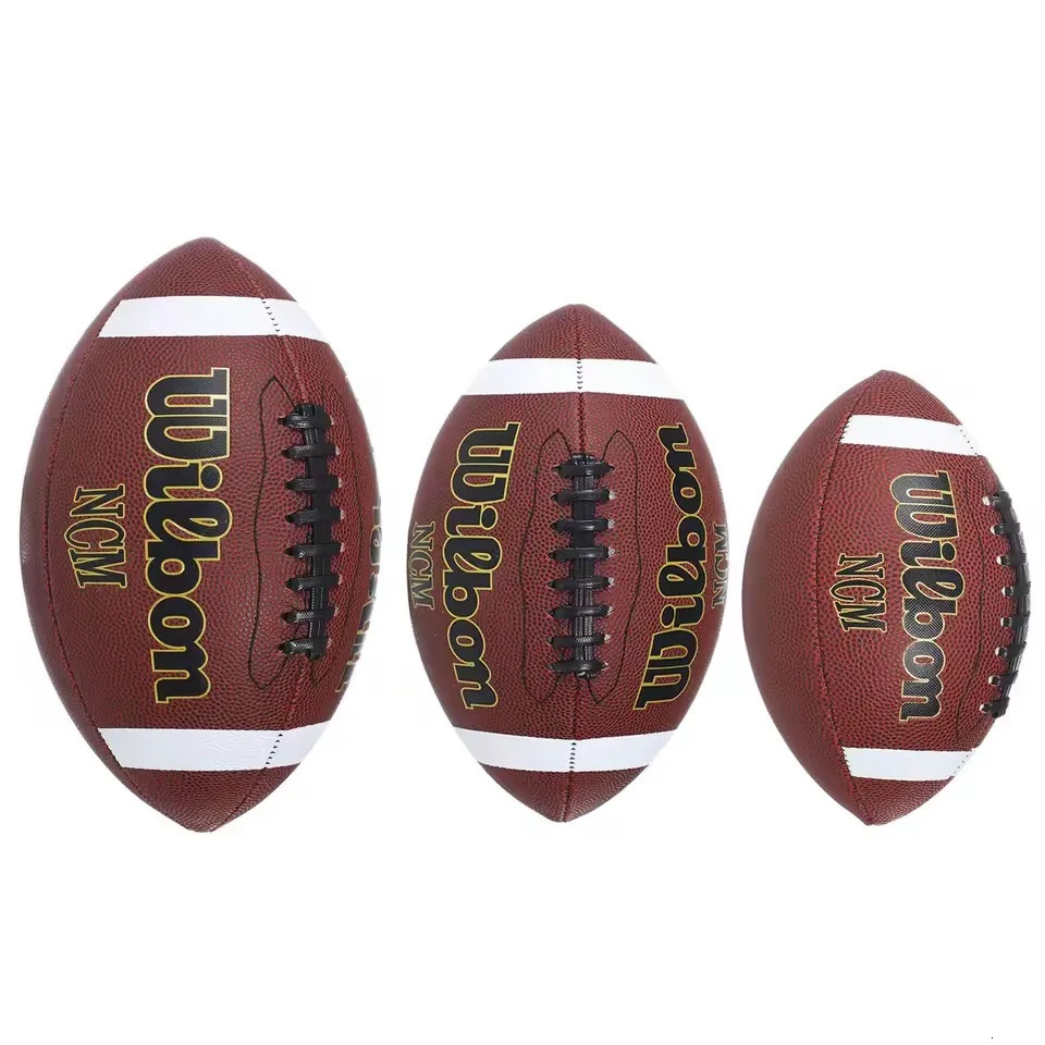 1 Pcs American Football Standard Rugby Ball for American Football Training Game Size 3 Size 6 Size 9251125ww