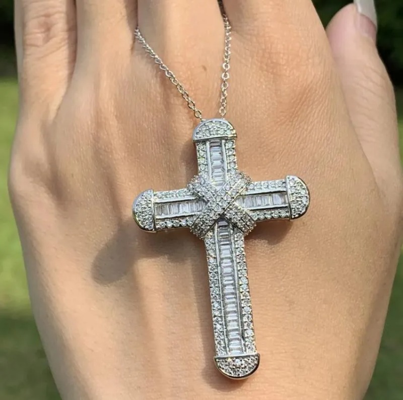 Stunning 2024 Drop Ship Wedding Jewelry Set Multi Style 925 Sterling Silver White 5A Cubic Zircon Dangle Earrings Party Women CLavicle Necklace For Lo