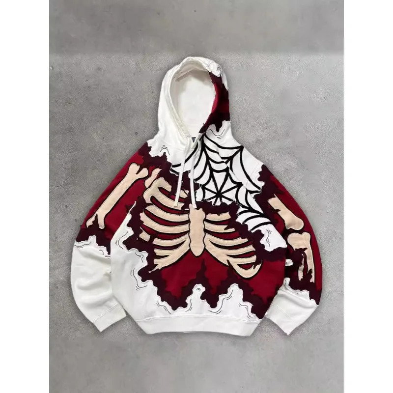 Fashionable Gothic Harajuku Skeleton 3D Printed Hoodie for Boys Trendy Hoodie Sweatshirt 251128
