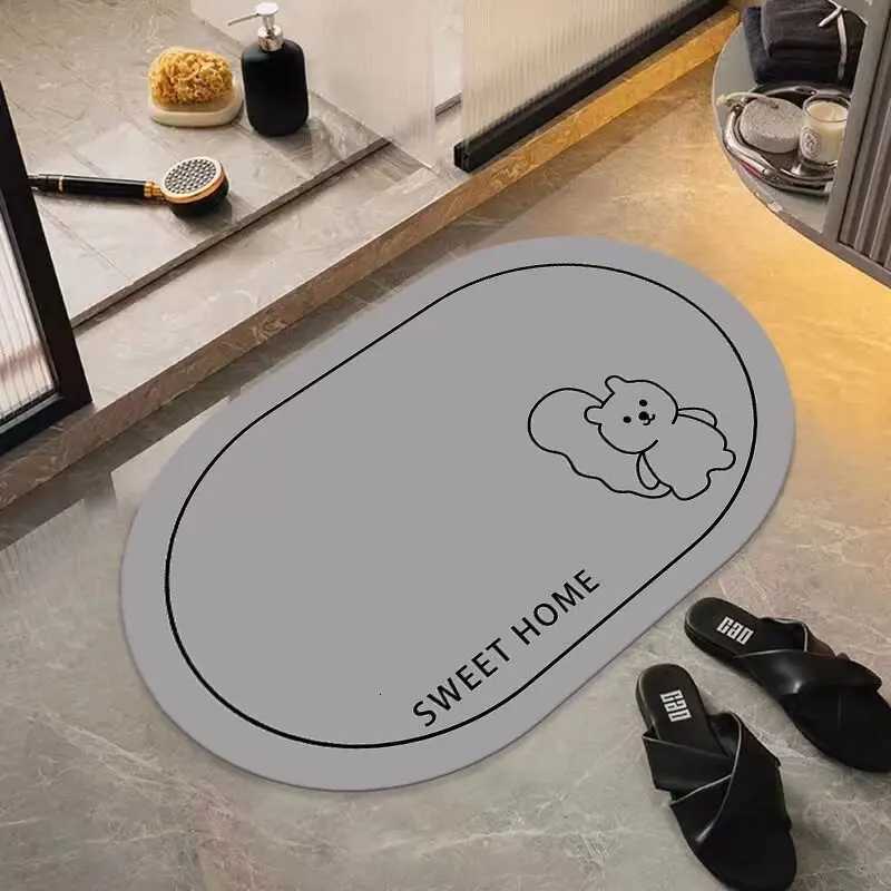 Bathro floor mat Household floor mat Toilet non-slip mat Toilet carpet Diat d absorbent toilet foot mat H251129