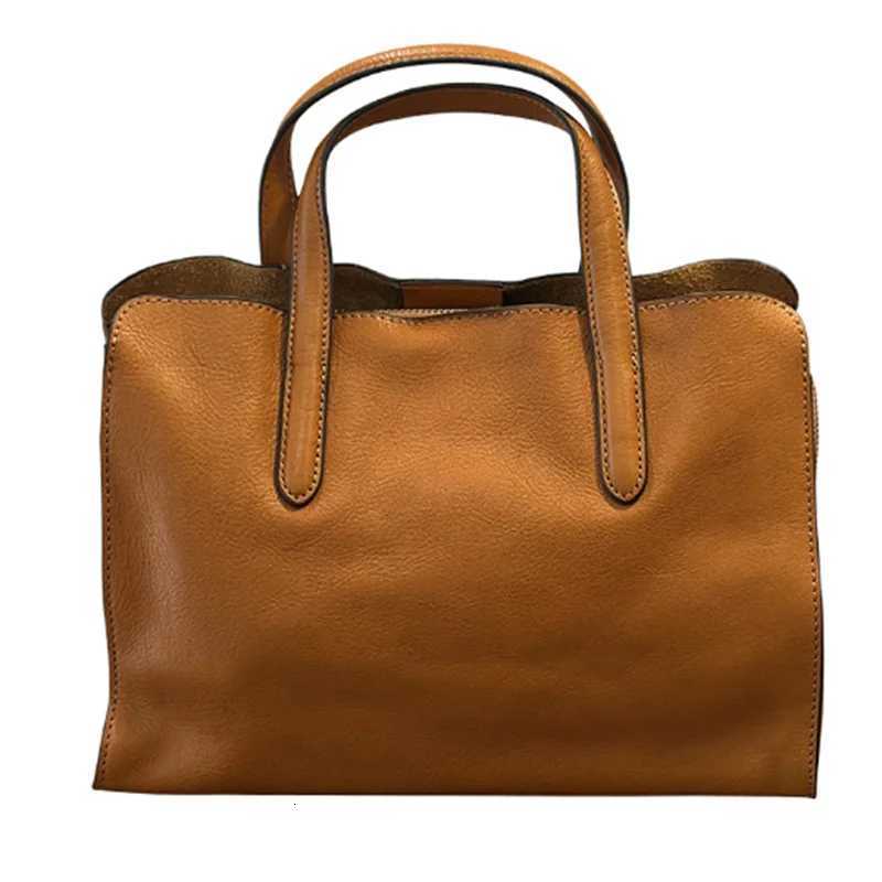 2025 spring new portable top layer cowhide womens casual Tote bag small leather single shoulder crossbody bag K251128