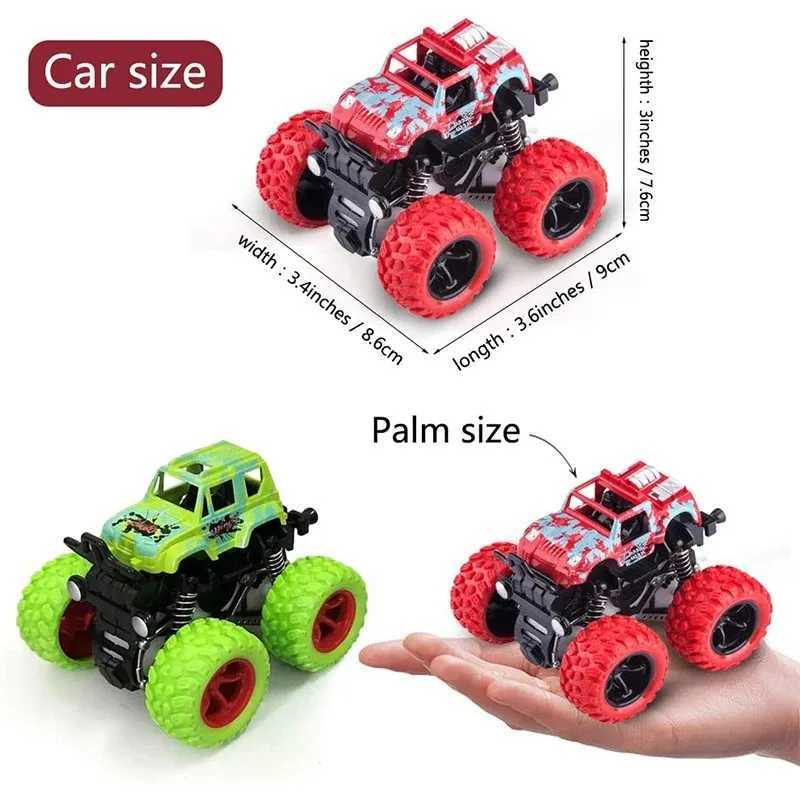 Hot Toys Car Monster Truck Four-wheel Drive Vehicle Stunt Dump Car Inertia Car Toy Dinosaur Pull Back Children Toy Boy Girl Gift J251129