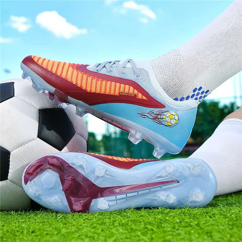 Men Football Boots Outdoor Sport Boys Long Spikes Training Cleats Soccer Shoes Adult Non Slip Breathable Match Comfortable J251129