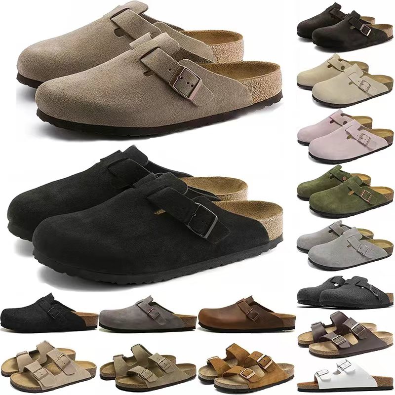 Designer slippers clogs men women comfort sandals stylish slides outdoor trending Unisex sandal Two-Strap shoes Taupe black Size 36-46