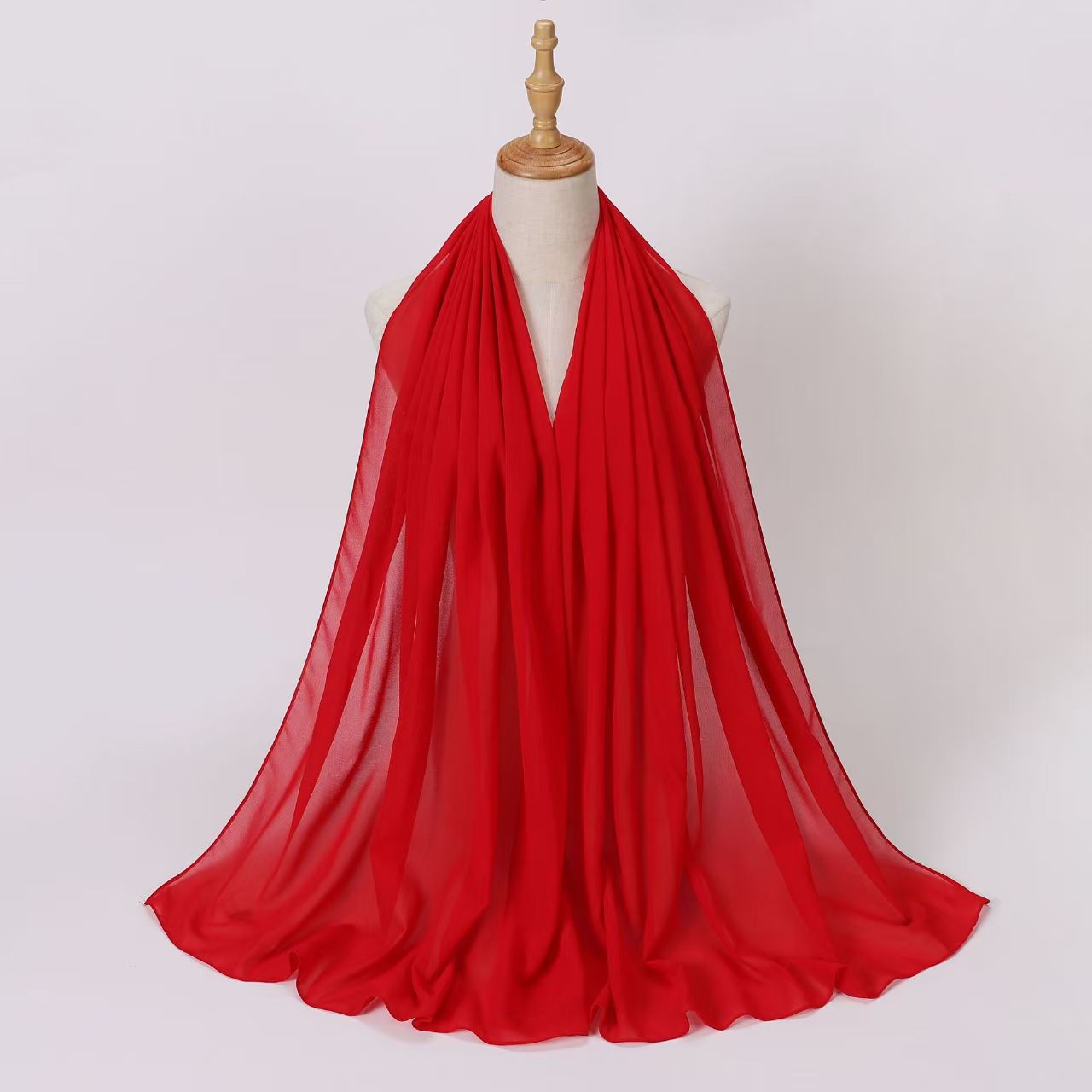 T588 pearl chiffon long scarf hijab Hui ethnic scarf Middle East African headscarf