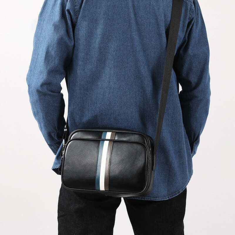 Luxury Bag Designer Single Shoulder Genuine Leather Business New Top Layer Cowhide Fashion Casual Large Capacity Men S Crossbody Bag