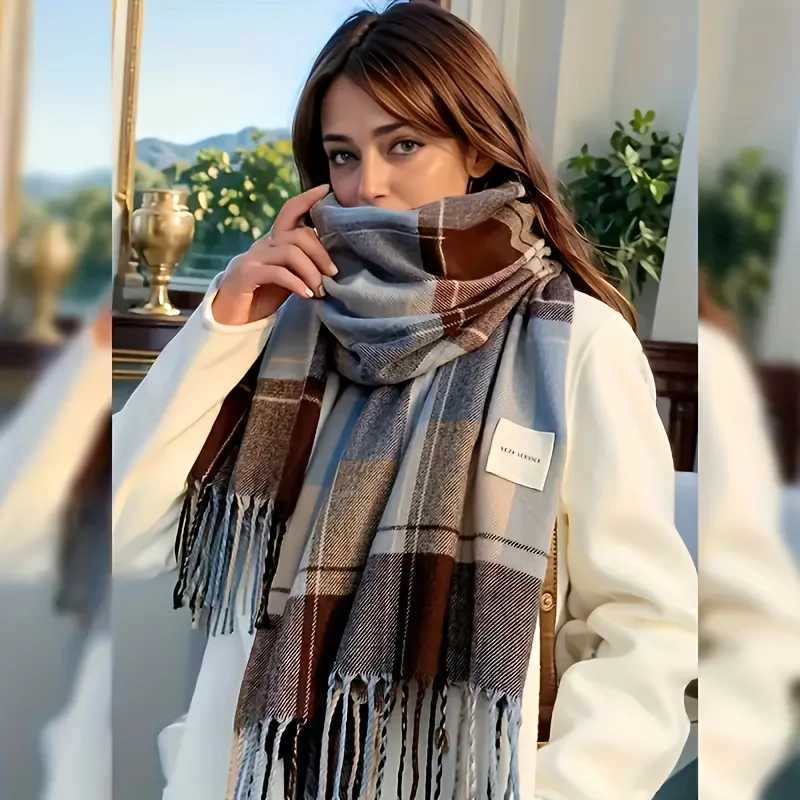 Scarf Ladies Fall And Winter Thickens Warm Neck Scarves Fashion Scarves Cloth Fanta And Fringed Blankets Mens Winter ShawlsJ251129