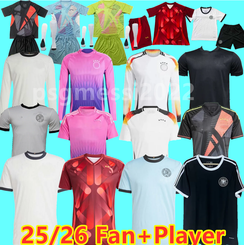 25 26 Deutschland Football Soccer Jerseys 125th Anniversary Germany Whiteout DFB Jerseys 3xl Beckenbauer RUDIGER Kimmich Uniforms Men kids kit Football Shirt 2xl