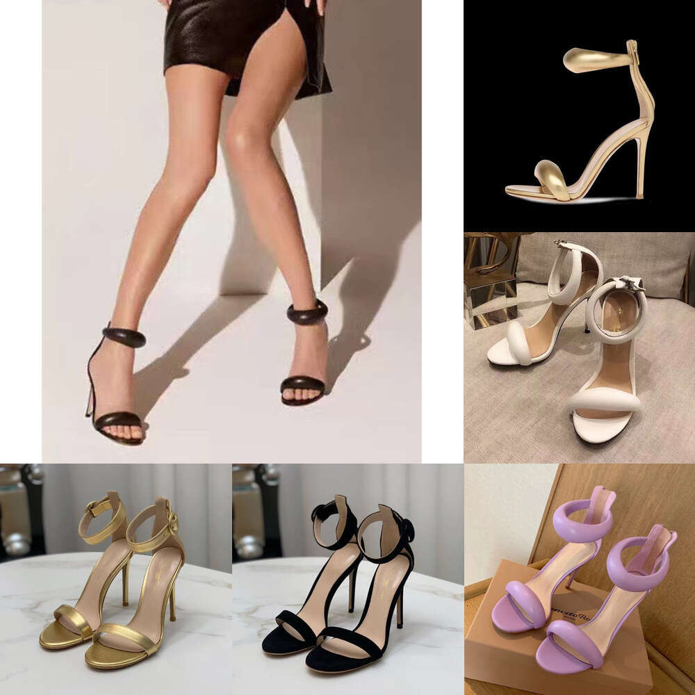 designer Zip high heeled dress shoes 9.5cm heel luxury stiletto sandals for womens Genuine Leather Fashionable comfortable Rome sandal patty wed shoe dress shoes