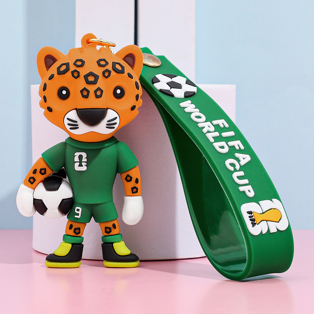 Designer Wholesale Funny World Cup Mascot Pendant Cute Series Keychain Christmas Gift Decoration