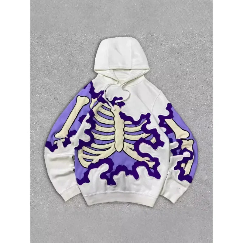 Fashionable Gothic Harajuku Skeleton 3D Printed Hoodie for Boys Trendy Hoodie Sweatshirt 251128