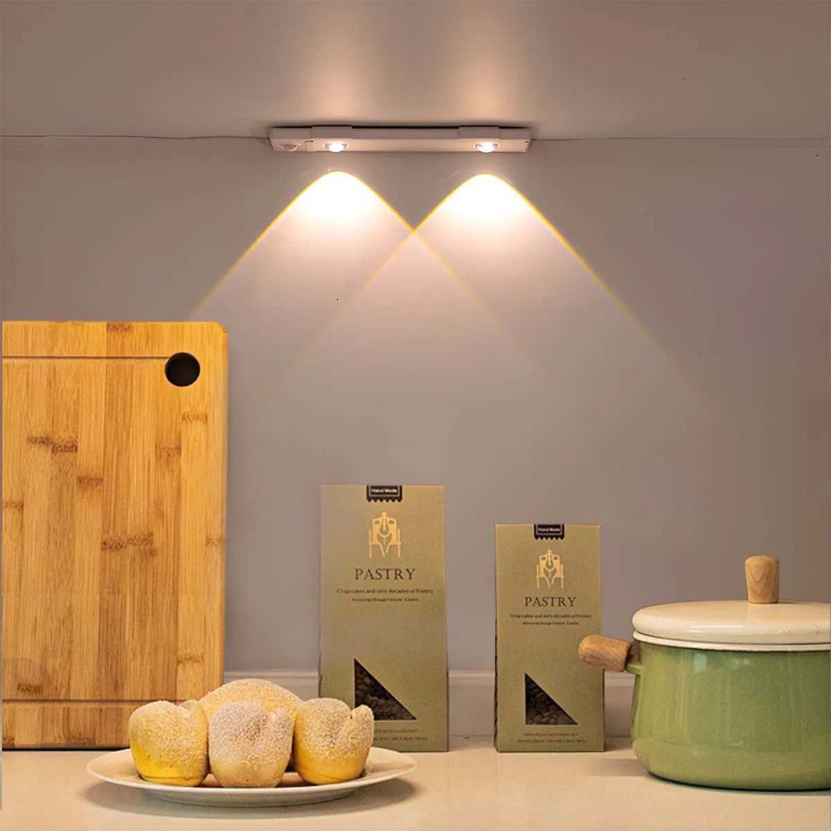 LED Smart Home Human Body Sensor Light - Rechargeable Cat Eye Sensor Light Wine Cabinet Light Hill Night Light M251129