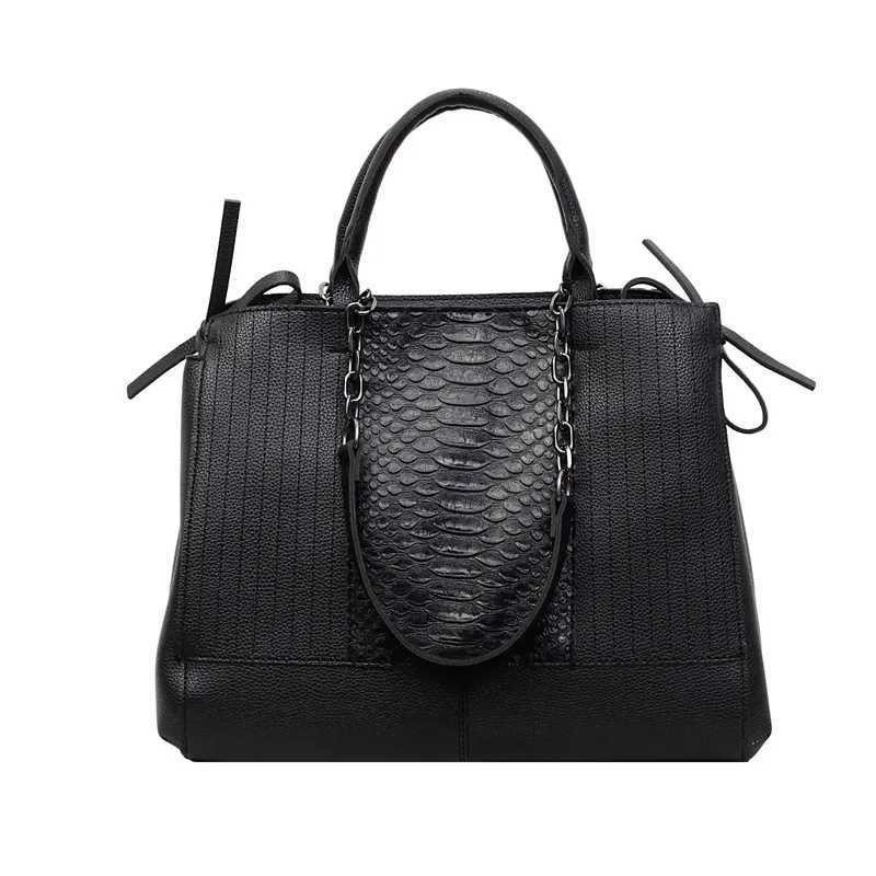 Shoulder Bag Tote Bag Autumn and Winter Retro Crocodile Pattern Handbag Large Capacity Womens Bag Fashion Embossing K251128