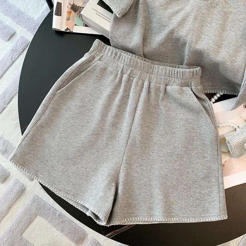 Work Dresses Casual College Style Short Pants Set Women's Two-Piece Suite Youthful Salt System Fashion Trendy Personality Leisure Wear