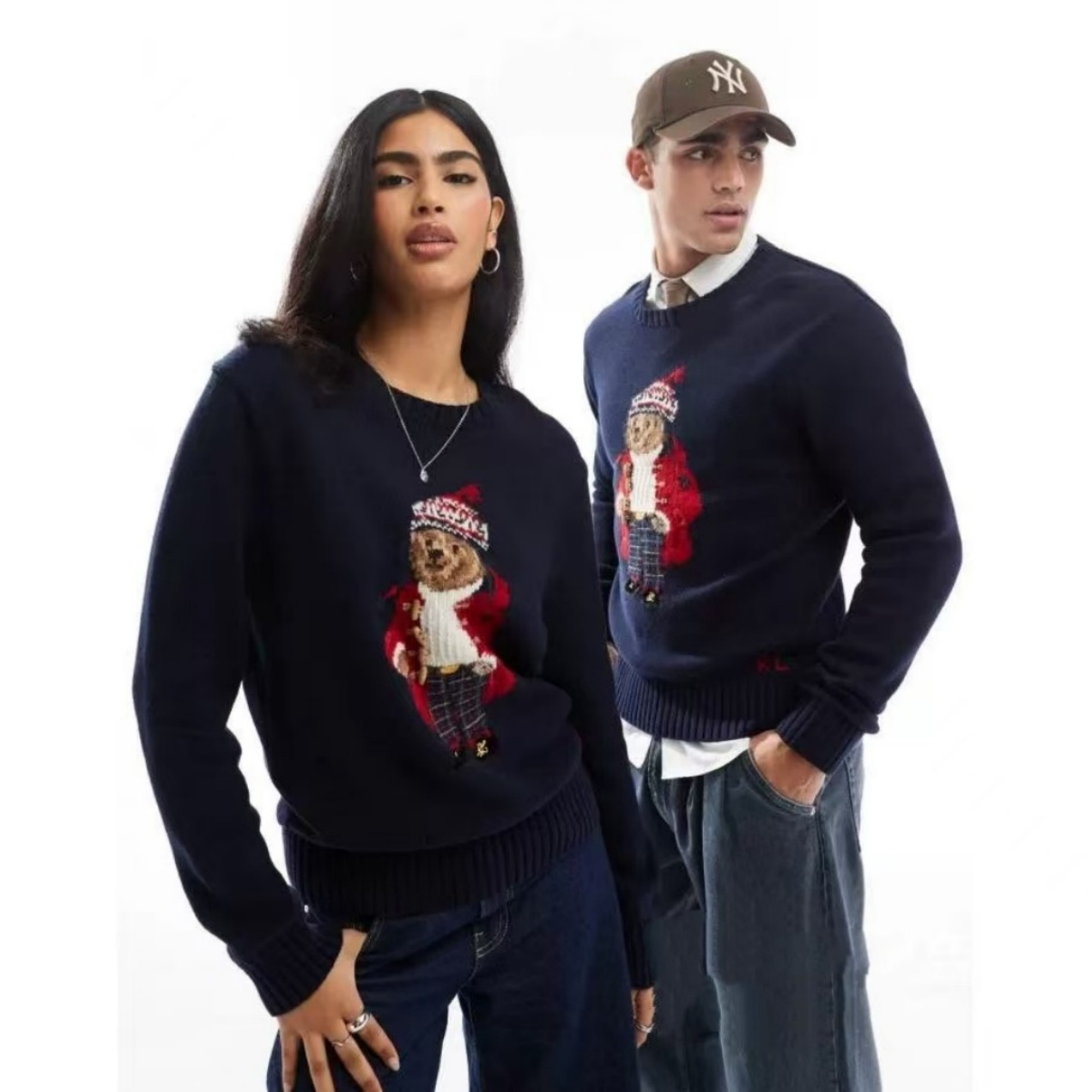 Women's BearSweater polo sweater women men Designer Sweaters Knitted Cotton Crewneck Knit Embroidery Winter Soft Basic Pullover Casual Pulls Fashion Knitted Wool