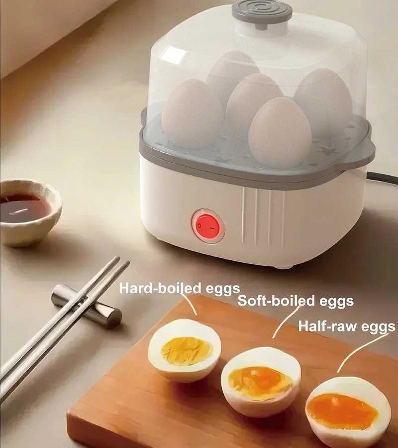 150W Multifunctional Egg Cooker Low Power Dormitory Breakfast Machine Home 5 pcs Egg Cooker Automatic Power Off Electric Steamer C251129