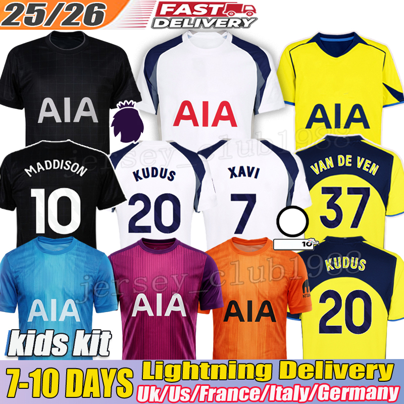 tottenham 25 26 SOLANKE Xavi VAN DE VEN MADDISON KULUSEVSKI Soccer shirt RICHARLISON ROMERO BISSOUMA 25 26 long sleeves Soccer Jerseys spurss tottenham kit
