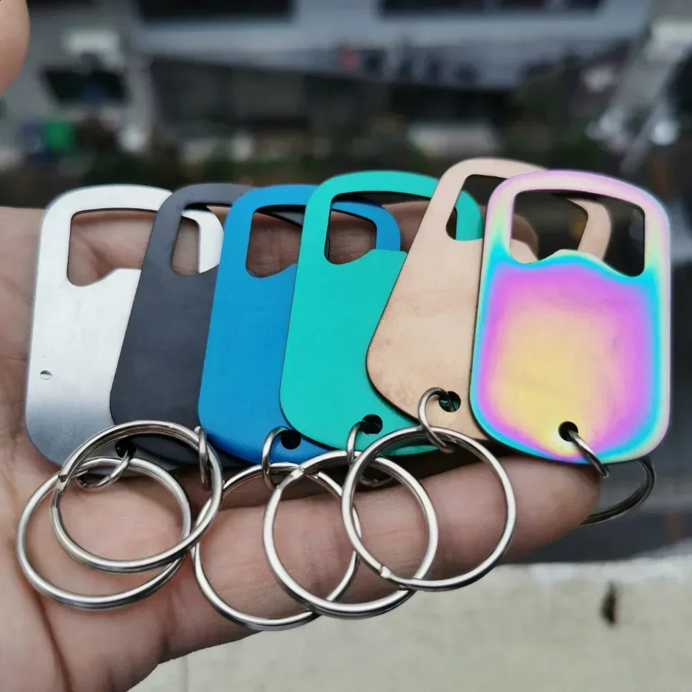 10-100Pcs Creative Tools Stainless Steel Bottle Opener Baptism Gift Wedding Party Guest Keychain Laser Engraved Customized250422