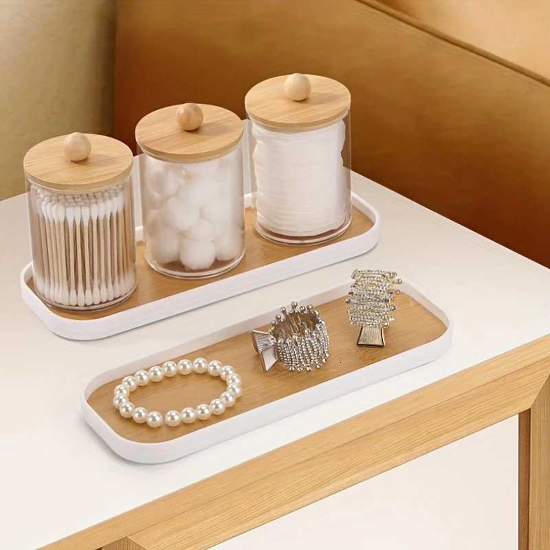 Small Bathroom Vanity Tray for Countertop Makeup Perfume Jewelry Decor Candle Keys Small Kitchen Tray for Soap Dispenser Y251129