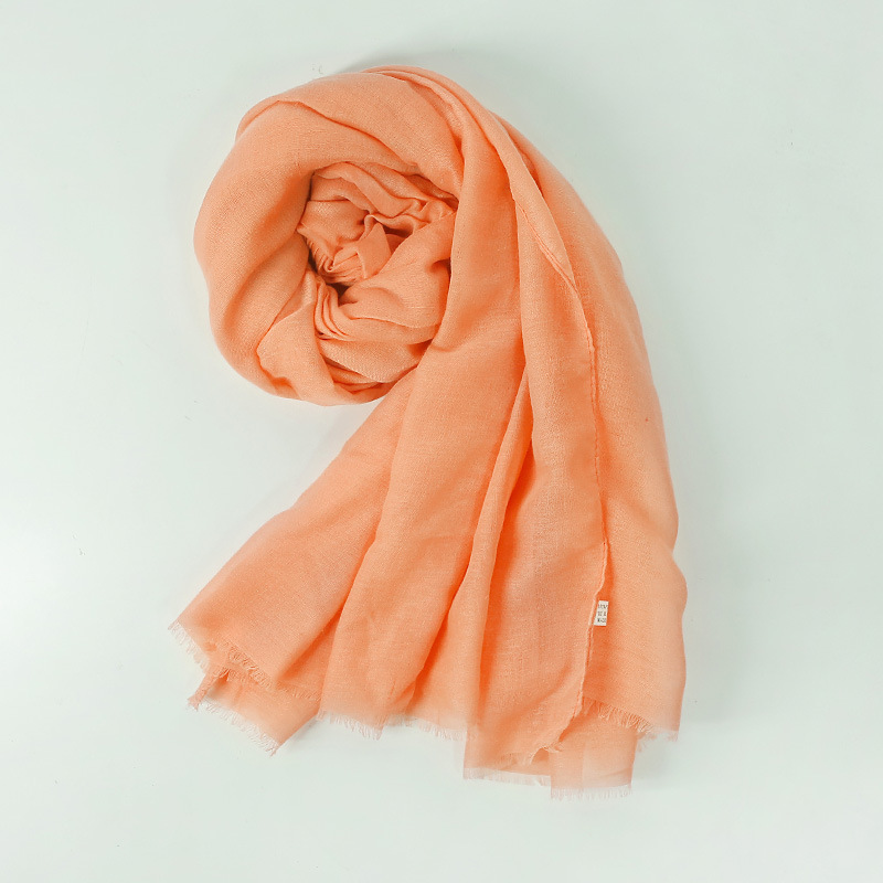 K555 100% pure wool scarf for men and women, all-match solid color scarf, Korean style, autumn and winter knitted neck warming neck cover