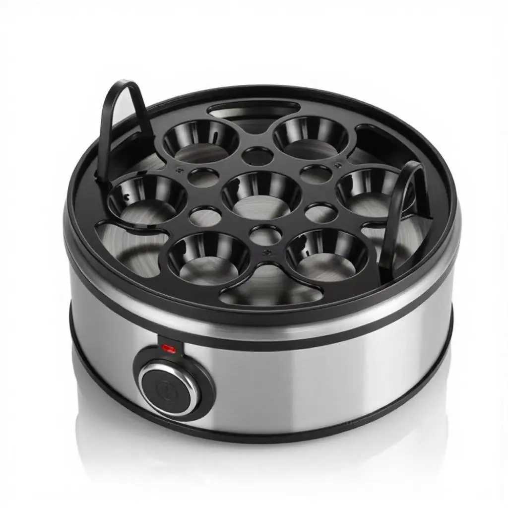 350W 7-Egg Electric Multi-Function Egg Boiling Device Quick Egg Boiling Single-Iayer Covered Breakfast Steaming Egg Machine C251129