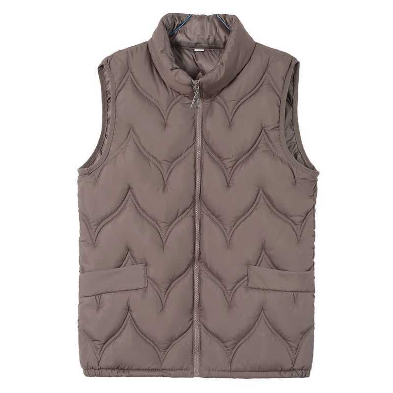 WomenS Autumn And Winter New Style Mom Outfit Fashion Versatile Sleeveless Coat Casual Loose Stand Up Collar Thick Warm VestT251129