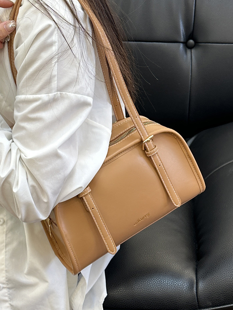Trendy 2025 Korean Pillow Crossbody Bag - Women's Lightweight Vintage Leather Purse, Casual & Office Versatile Shoulder Bag with Free Worldwide S