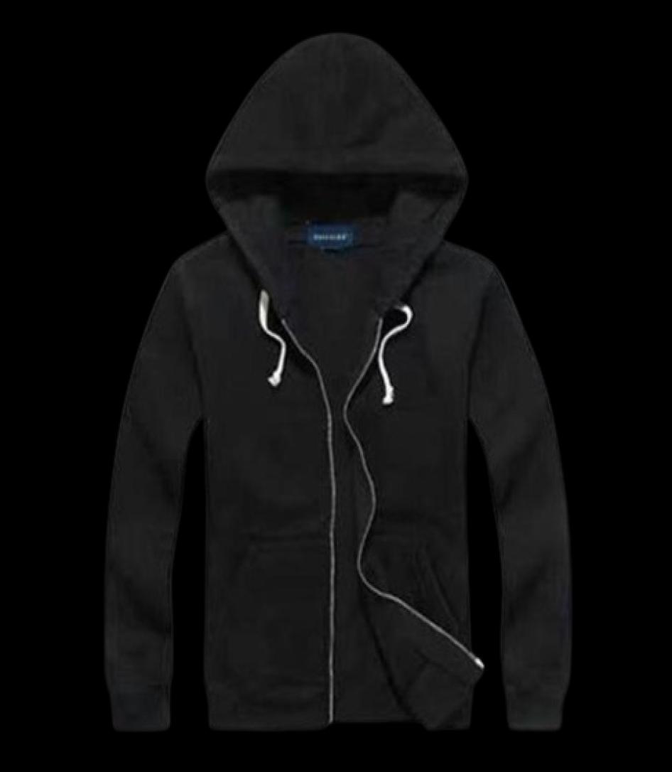 Mens polo jacket Hooded sweater Hoodies and Sweatshirts autumn solid casual with a hood sport zipper pullover quality Outerwear Co2119909