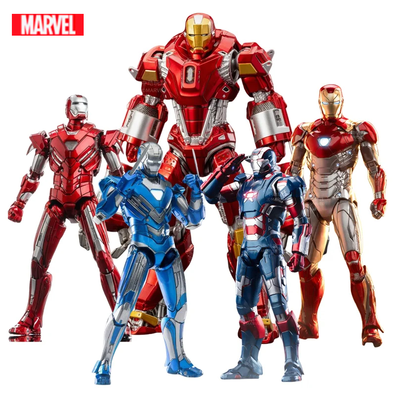 ZD Toys Iron Man Action Figure Iron Patriot MK1-7 MK17 MK33 MK85 MK30 War Machine Legends Avengers Tony Stark Collect Toy Gift