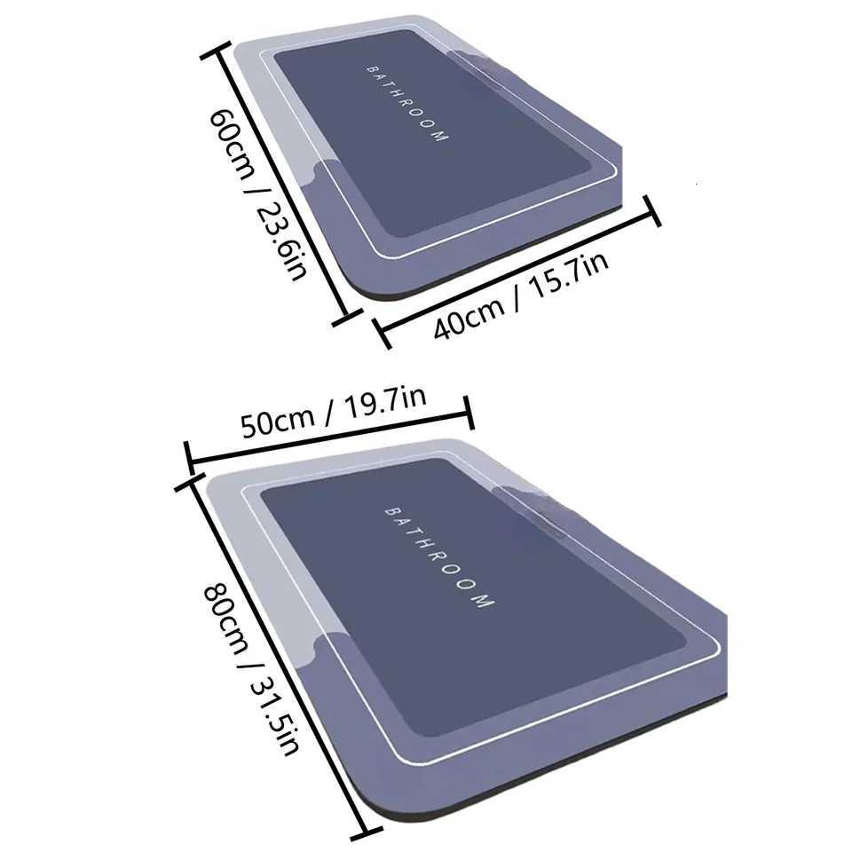 Simple bathro non-slip floor mat diat d toilet dirt-resistant mat entrance mat shower ro door mat H251129