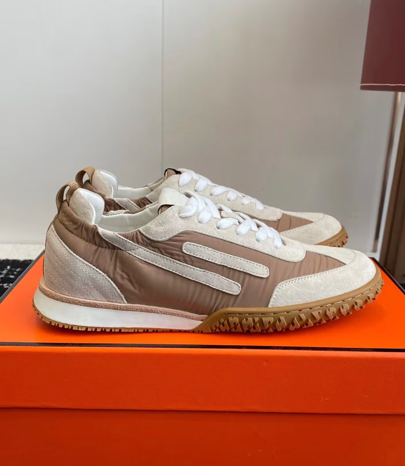 Famous Brand Men Jet Sneaker Shoes Technical Canvas & Suede Leather Runner Sports Goatskin Trainer Man Party Wedding Comfort Casual Walking EU38-46