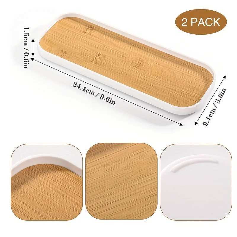 Small Bathroom Vanity Tray for Countertop Makeup Perfume Jewelry Decor Candle Keys Small Kitchen Tray for Soap Dispenser Y251129