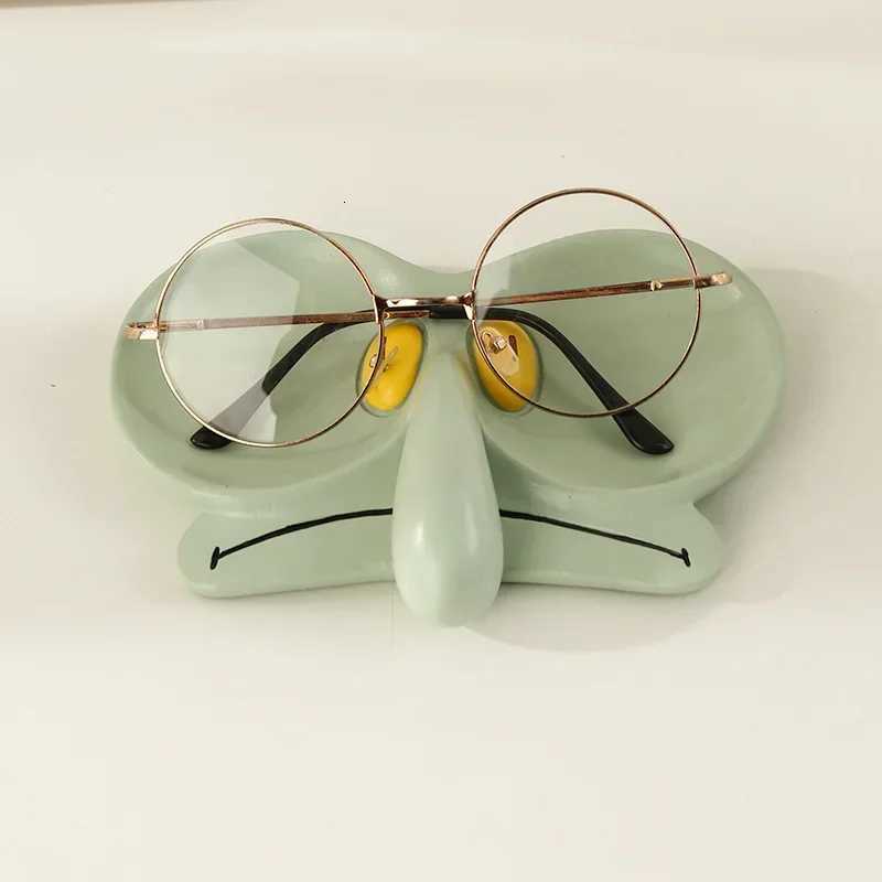 Cartoon Tray Sponges Baby Octopus Brother Glasses Frame Jewelry Box Storage Tray Decoration Cute Office Desktop Decorative Tray Y251129