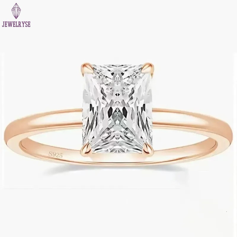 Custom Vvs Lab Grown Created Diamond Wedding Ring Band Women Set 10K 14K 18K Solid Gold Cured Eternity Wedding Ring Fine Jewelry