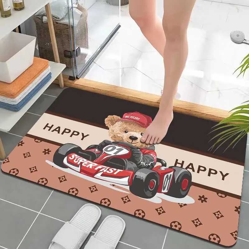Bathro floor mat diat d non-slip absorbent cushion toilet kitchen foot cushion toilet door toilet carpet H251129