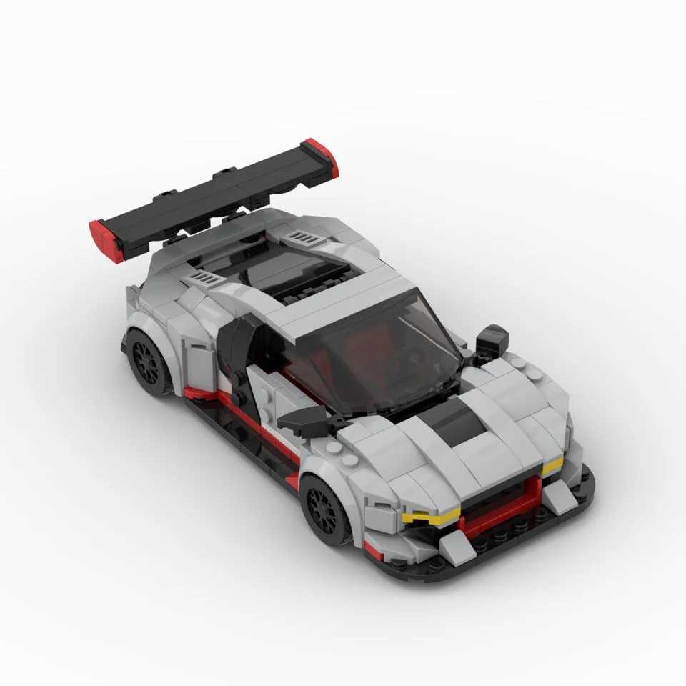 MOC-69755 R8 GT racing sports car Vehicle Racer Building Blocks Brick Creative Garage Toys for Boys J251129