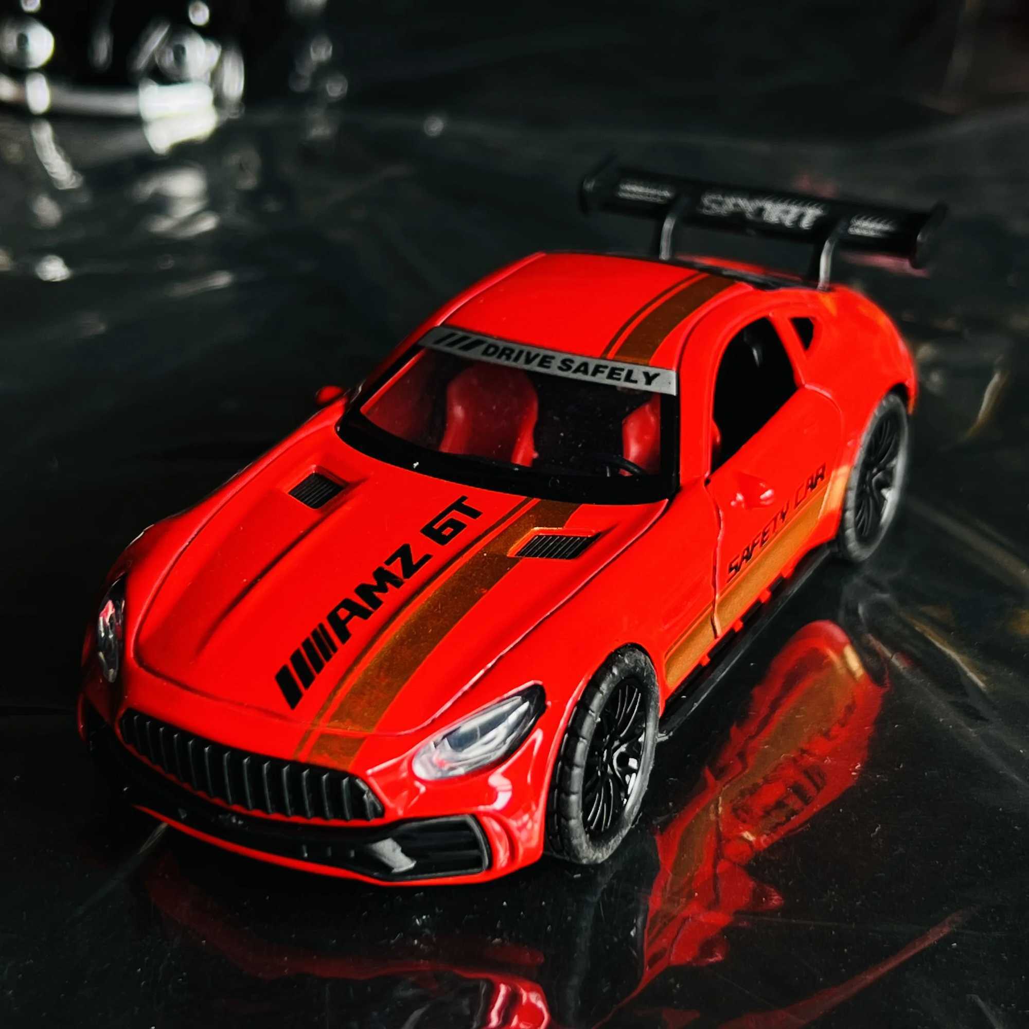 Simulation alloy model door opening sports car childrens toy car model gift cake decoration J251129