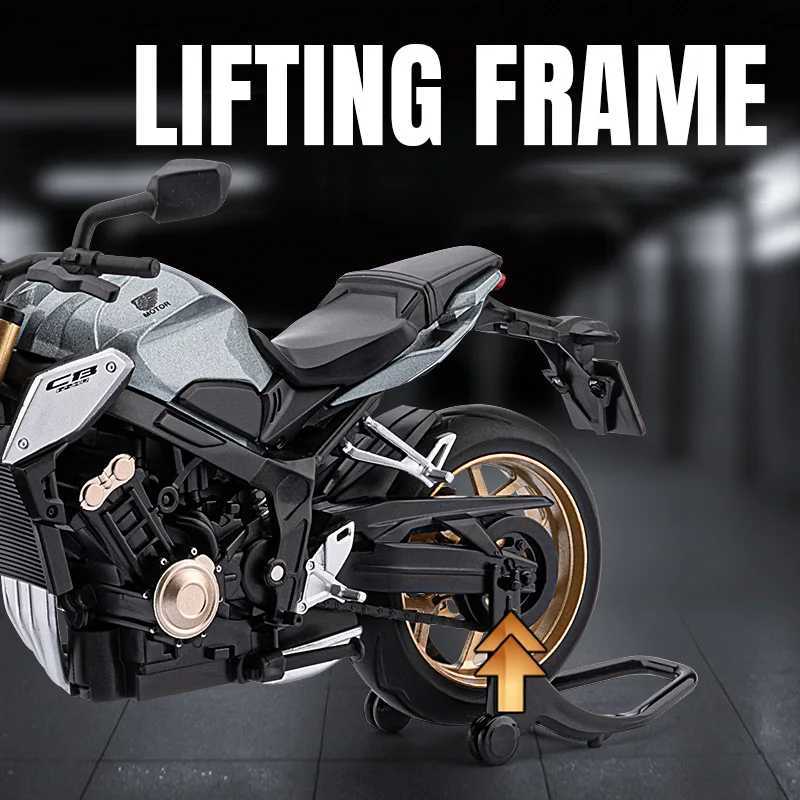 112 CB650R E-Clutch Alloy Die Cast Motorcycle Model Vehicle Collection Sound and Light Off Road Autocycle Toys Car J251129